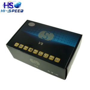 Wholesale mag iptv top box resale online - 10pcs S V8 HD Satellite Receiver with PVR DVB S2 Supported Youtube Youporn CardSharing Web TV MPEG CAMD Biss Key SKYBOX V8 openbox v8s