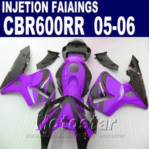 Purple fairing kit! Injection Molding for HONDA CBR 600 RR fairing 2005 2006 cbr600rr 05 06 cbr 600rr custom fairing CID8