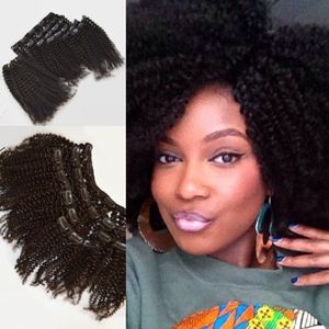 8-22inch Clip-ins Hair Wefts,top Grade 3c/4a Virgin Human Hair Brazilian Clip-ins Hair Weaves,Natural Colour No Dye,Can be dyed,G-EASY