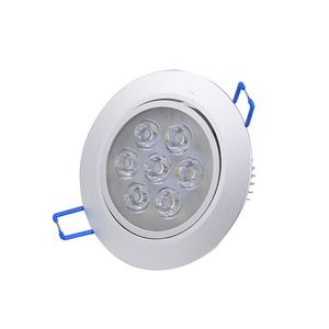 工場卸売7W LEDダウンライト110V 220V埋め込み調整可能なLEDダウンライトLEDオフィス照明器具CE