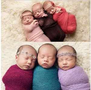 Baby-Pucktücher, Neugeborene, Fotografie, Foto-Requisiten, Stretch-Strick-Baby-Pucktuch, Decke KKA3207