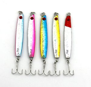 Hengjia Hurtownie 50 sztuk / partia Deep Sea Fishing Lure Lead Fish Jig 25g Luminous Brzuch Hard Bait Carp Pesca Fishing Sprzęt Darmowa Wysyłka