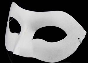 Venda quente DIY Zorro Máscara de Papel Em Branco Máscara de Jogo para Escolas de Formatura Celebração Novidade Festa de Halloween máscara masquerade 20 pcs