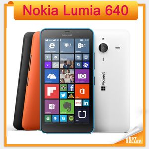 Desbloqueado original nokia lumia 640 windows phone 8.1 telefone móvel quad core 5.0 tela dual sim 4g telefone móvel