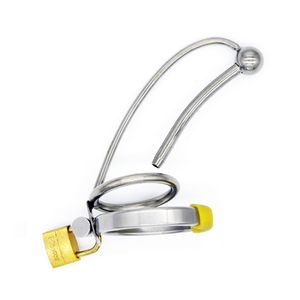 Chastity Devices Sexy MonaLisa - The Male Fine Stainless Steel Chastity Cage Device with Tube #R47