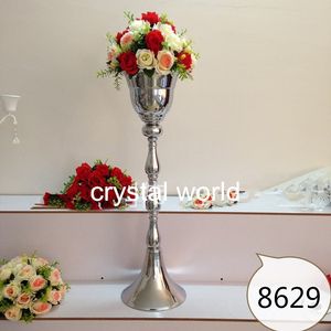 Elegante mini portacandele in cristallo argento fiore 1234 centrotavola per 12 decorazioni da tavolo per matrimoni