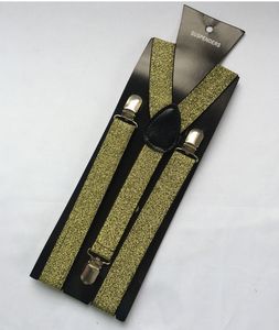 Sparkle Glitter Clip-on Suspenders Elastic Y-Shape Adjustable Braces 12pcs/lot