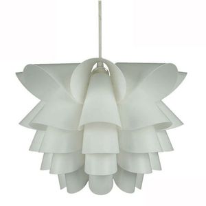 DIY modern lotusplasthänge lampa/ vardagsrum upphängning hängande ljus sovrum liten storlek plast korrider balkong pendellamp