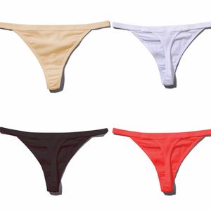SP&CITY Fashion Cotton Solid G-string Low-rise Women Panties Sex Thong Rubber Underwear Female Sexy Transparent Lingerie String