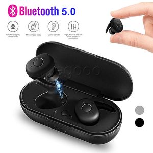 TWS Słuchawki Bluetooth 5.0 True Bezprzewodowe słuchawki Słuchawki Słuchawki Wysokiej Jakości Stereo Waterproof Wbudowany Mic z pola ładowania