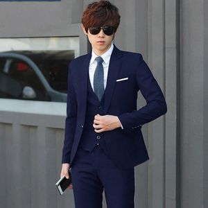 Groom Tuxedos Blue/Black/Grey/Red/Pink/Green/Light Blue Groomsman Wedding Suit Men Business Prom Jacket Blazer(Jacket+Pants+Tie+Vest) 2280