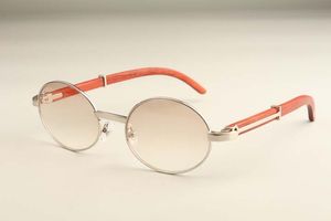Direkt ab Werk, luxuriöse Mode-Sonnenbrille 51551348, einfache, runde, ultraleichte, natürliche Holzbügel-Sonnenbrille, kostenloser Versand
