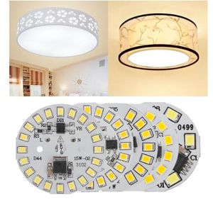 DIY LED -Glühbirnenlampe SMD 15W 12W 9W 7W 5W 3W LICHT CHIP AC220V Eingang Smart IC LED -Bohne für Glühbirne Lichtweiß