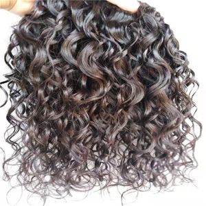 Farbe Haarverlängerung Clips großhandel-brasilianisches reines Haarclip in der Menschenhaarverlängerungen Körperwellenhaar einschlag natürliche schwarze Farbe set