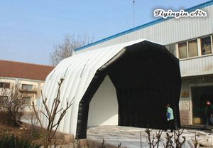 屋外ステージカバーの膨脹可能な構造ホワイトポップアップ防水ポリ塩化ビニールの防水テントのパーティーやコンサート