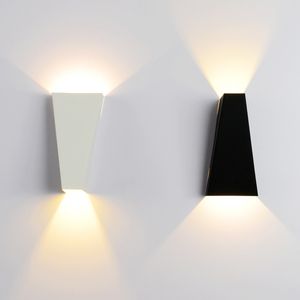 10W LED Duvar Lambası Fikstür Modern Ev Otel Ofis Dekorasyonu Işık AC85-265V Sconce Aydınlatma Demir Sıcak Beyaz veya Beyaz
