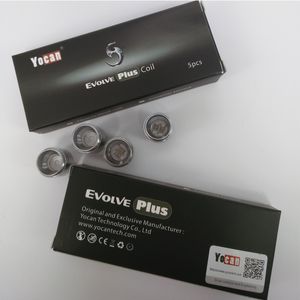 100％本物のYocan Evolve Plus Coils Tank Ceramic Donut Coils/QuartzデュアルコイルはQDCコイルヘッドワックスドライハーブアトマイザーを交換します