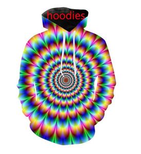 Herren Designer Hoodies für Männer Sweatshirt Liebhaber 3D Hypnose Hoodies Mäntel Kapuzenpullover T-Shirts Kleidung WP017