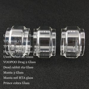 Fat Replacement Bulb Glass Tube for Crown 4 IV Whirl 22 TFV-mini v2 TFV8 Baby V2 Falcon mini Drag 2 Manta 3 MTL RTA Prince Cobra