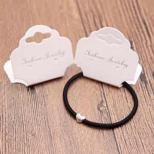 1000pcs/lot 5*9.5cm White paper necklace card jewelry tag and jewelry packaging & display can accept custom logo Wedding Gift Decorating Label
