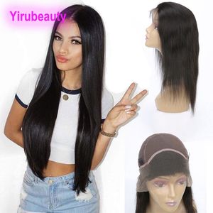Brazilian Unprocessed Human Hair 13X4 Lace Front Wigs Cambodia Pre Plucked Silky Straight Wigs Natural Color 8-30nch