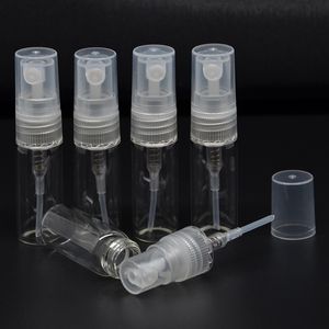 2ML البسيطة المحمولة زجاجة عطر بخاخ فارغة زجاجات عطر زجاج عبوة قابلة للتعبئة البخاخة للسياحة 500PCS الكثير دي إتش إل الحرة الشحن