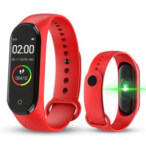 M4バンドマートリストバンド3カラーアモルドスクリーンのためのMiband 4スマートバンドフィットネストレッカBluetoothスポーツ防水