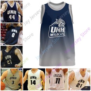 UNH Wildcats Basketball Jersey NCAA College Guadarrama Sutherlin Martinez Hopkins Lester Maultsby Tchoukuiengo Carbone