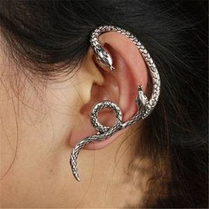 GEMIN The Snake's Lure Stud Gothic Earring-Antique Silver Style