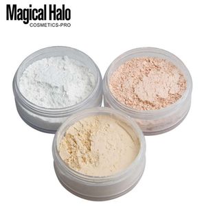 Wholesale transparent powder for sale - Group buy Magical Halo Smooth Loose Powder Makeup Transparent Finishing Powder Waterproof Cosmetic For Face Finish Setting With Puff