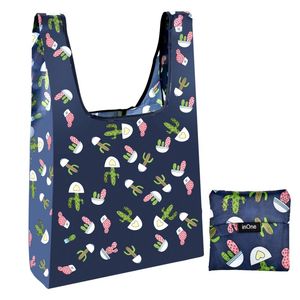 INONE 2018 Women Foldable Eco Shopping Bag Tote Pouch Portable Reusable Grocery Storage Bag Cactus Free Shipping LOSE MONEY PROM