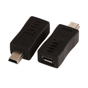 Wholesale micro usb adaptor for sale - Group buy Black Phone Mini pin Male to Micro USB Female Plug Connector Adapter Converter Adaptor