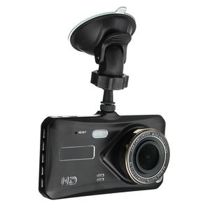 1080p Full HD Araba DVR Kamera Araba Kamera 2ch Sürüş Dashcam 4 inç dokunmatik ekran 170 ° WDR Gece Görme G-sensör park Monitörü