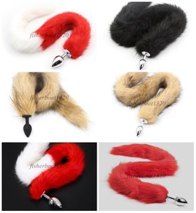 Bondage Silicone/Metal False Fox Tail Plug Furry RolePlay Animal Cosplay Fox Lover Gift Au54