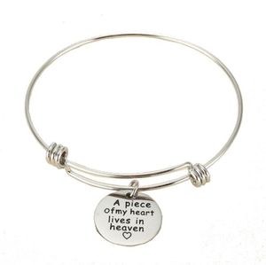 Rostfritt stål Inspirerande armband gåvor för kvinnor Friends Friendship Armband Charm Bangle Free Grave Uppmuntrande meddelande