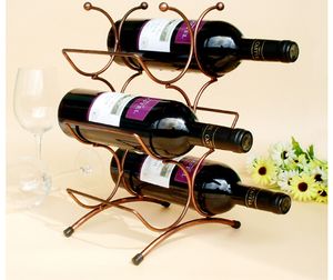 1PC New European Wine holder centipede shaped wine rack for six bottled wine rack decoration 22x15x34cm A2049