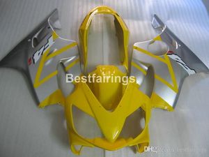 Enjeksiyon OEM Honda CBR600 F400 F4I 04 05 06 07 Sarı Gümüş Fairings Set CBR600 F4I 2004-2007 IY27