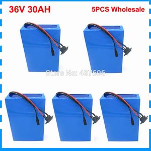 5PCS Großhandel 1500W 36V 30AH E fahrrad Batterie 36 V Lithium-ionen Batterie Conversion Kit Mit 50A BMS 42V 3A Ladegerät 26650 Zelle