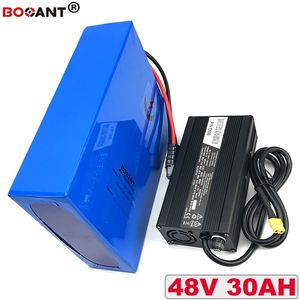 Rechargeable lithium battery 48V 30AH electric bike battery for Bafang BBSHD 1000W 2000W Motor E-bike battery 48V +5A Charger