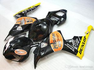 Fairings de moldagem de injeção de 100% para Honda CBR1000RR 2006 2007 Kit de carenagem amarelo preto CBR 1000 RR 06 07 DF36