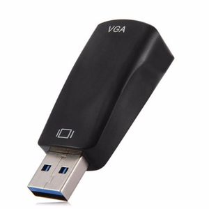 50pcs USB3.0 USB 3.0 to VGA male to female Multi-display Graphic Converter Adapter for PS HDTV Multi Display 1080p