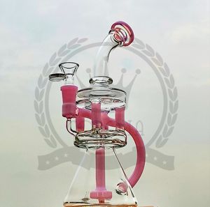 Bongs Pfeife Bong Wasser Öl Rauchen berauschender Becher Dab Rigs Perkolatoren Perc abnehmbar 10 Zoll gerade mit Glasschale