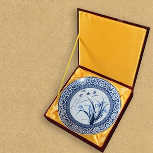 High End Craft Soft Square Wooden Trinket Box Plate Dish Chinese Gift Box Packaging Silk Fabric Storage Decoration Box Collection Multi size