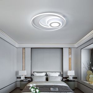 2019 white modern Led Chandelier lighting for bedroom living room dining room acrylic lustre luminaria lampadario Ceiling Chandelier