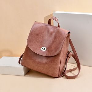 bolsa de ombro senhora 2020 novos coreano pequeno pacote macio mochila de couro simples