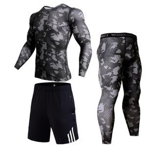 Herr sportkläder kostym vinter termisk underkläder gym jogging snabbtorkande tights komprimerade kläder jiu jitsu utslag vakt man