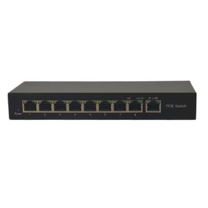 Freeshipping S1OH-1TH-120 Switch di rete Switch POE 1 + 8 porte 10/100 Mbps per telecamera IP Adattatore POE Switch di rete Ethernet Nero