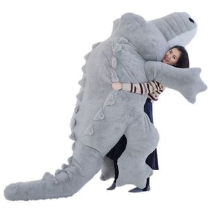 Dorimytrader 118'' Jumbo Plush Crocodile Toy Soft Stuffed Giant Alligator Sofa Bed Great Gift 300cm Biggest all Over the World