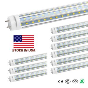 Led tubo 4ft 1200 millimetri a forma di V Tubo T8 Led alta luminoso eccellente 4ft 60W Led fluorescente lampadine AC85-265V