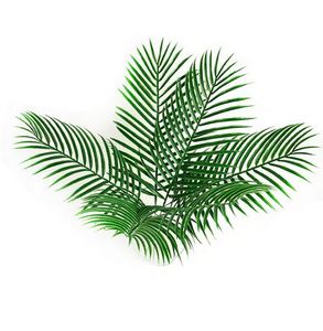 Artificial fake Plastic Leaves green plants Fake Palm Tree Leaf Greenery for Floral flower Arrangement flore wedding decoration GB116